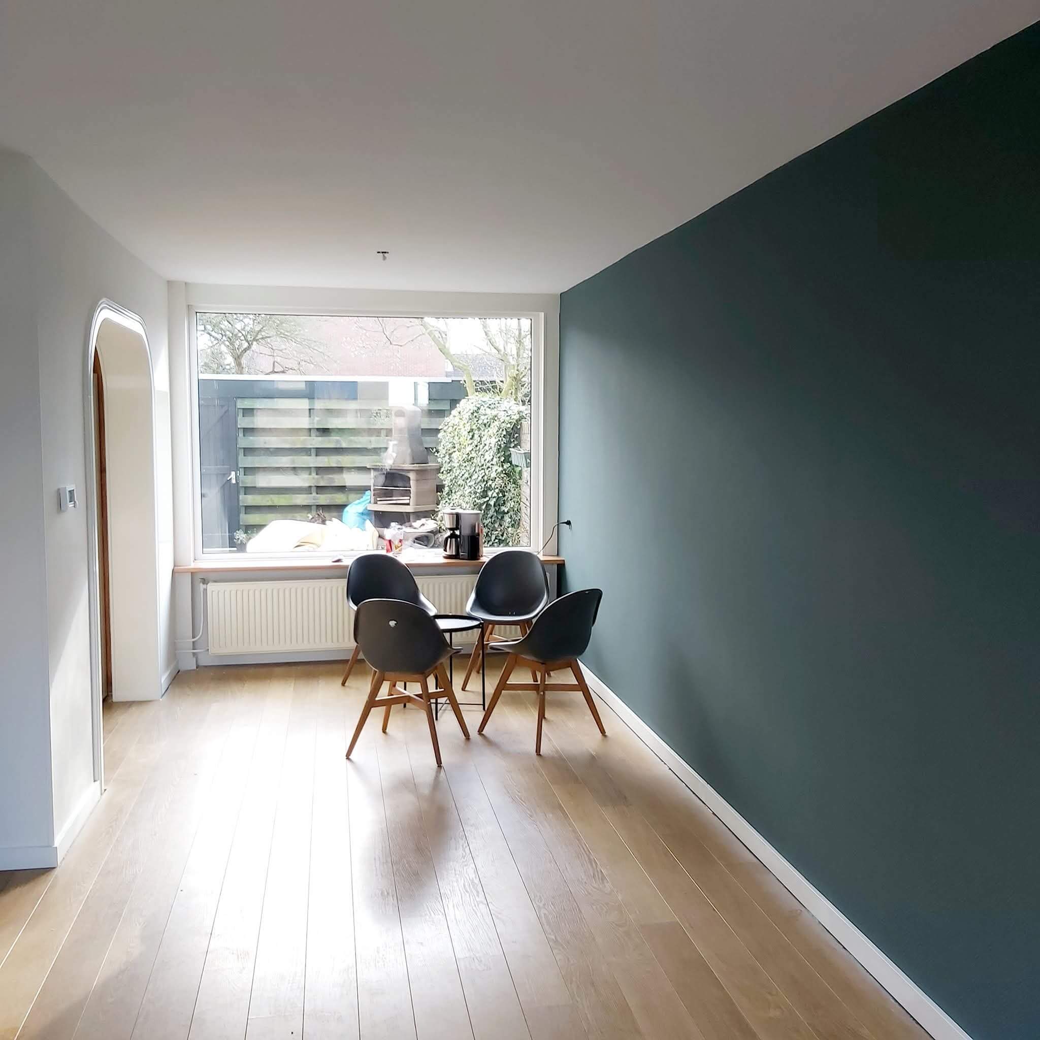 Binnenschilderwerk groen Binnenschilderwerk